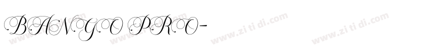 BANGO PRO字体转换